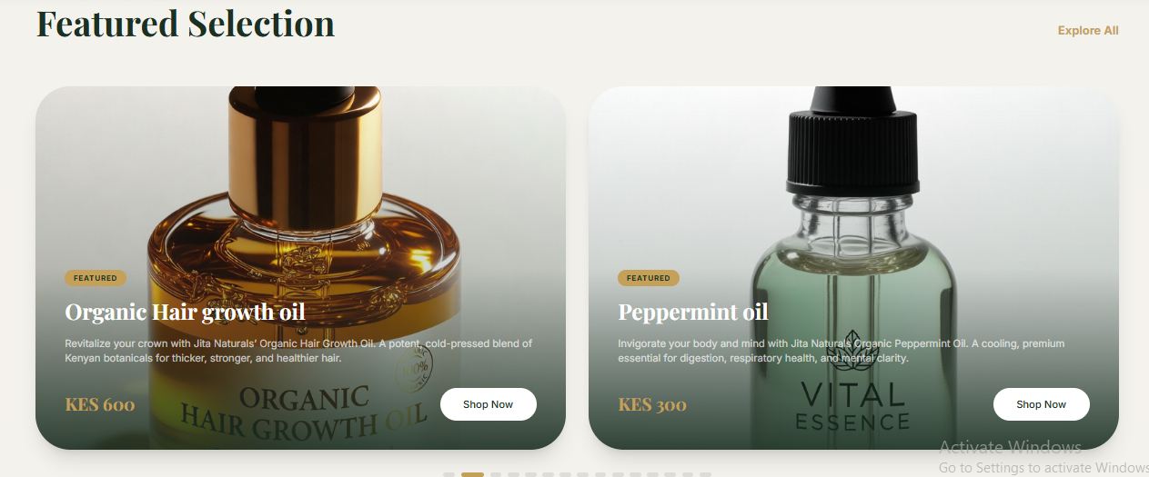 Organic Products Ecommerce Store - Jitanaturals screenshot 1